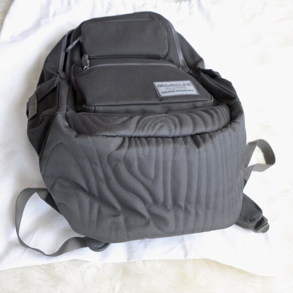 Moncler Salehe Bembury Canvas Backpack Black Authentic NWOT - Picture 6 of 12